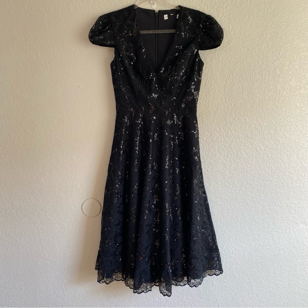 Dress The Population Magdalena Fit and Flare Dress Size S NEW